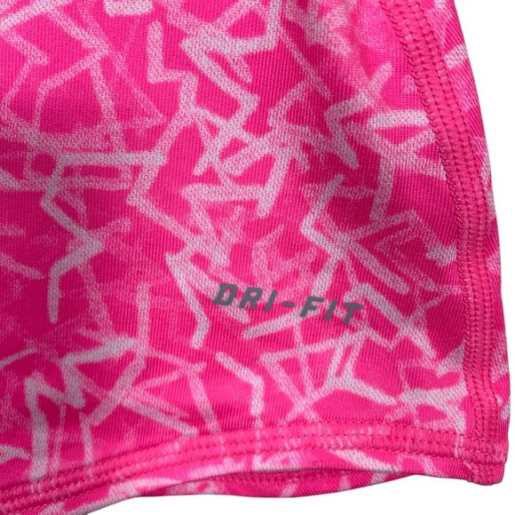 NIKE Womens Advantage Printed Tank - Pink /White sz - Picture 9 of 12